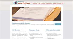 Desktop Screenshot of partager-mes-fichiers.com